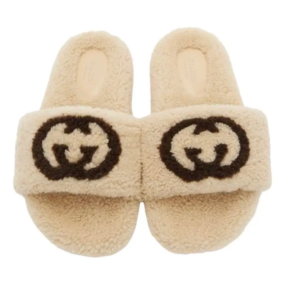 Gucci  Wool Slide Shoes